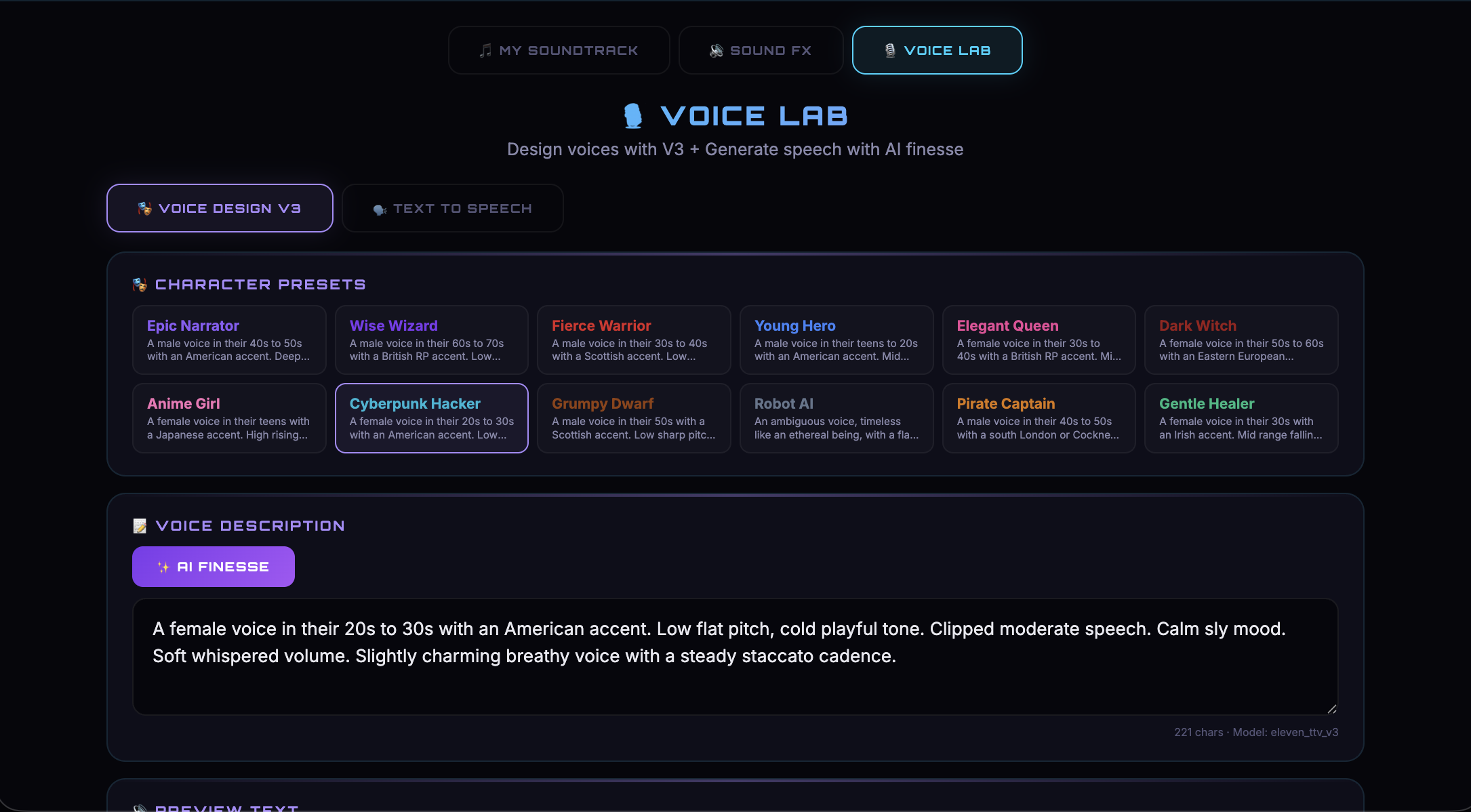 Audio Builder — Cinematic Emotional Voices